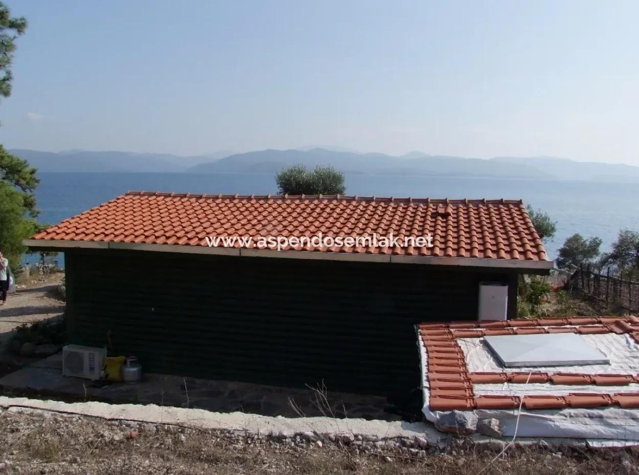 Beachfront Bungalow Zum Verkauf In Akbuk, Die Durch Das Meer Auf Einem Grundstück Von 800M2-Villa Zum Verkauf Turnalı