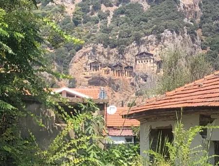 Maras Dalyan Villa Zum Verkauf-Grundstück Zum Verkauf Mit Blick Auf Die Königlichen Gräber 1026M2